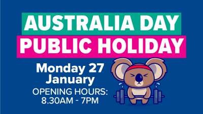 Australia Day Public Holiday: Monday 27 January 2025