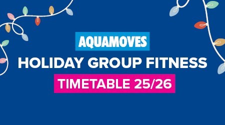 Aquamoves Christmas Group Fitness Schedule