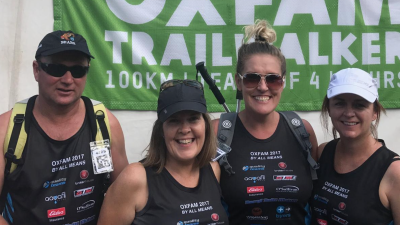 Team of four conquer Oxfam 100km Trailwalker