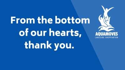 Thank you, from the bottom of our hearts