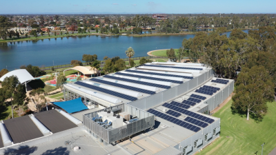 Solar panels installed on Aquamoves and Shepparton Saleyards rooftops