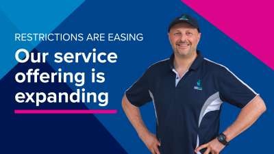Our service offering is expanding as restrictions ease