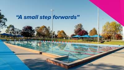 A small step forwards - Outdoor 50m Pool is opening