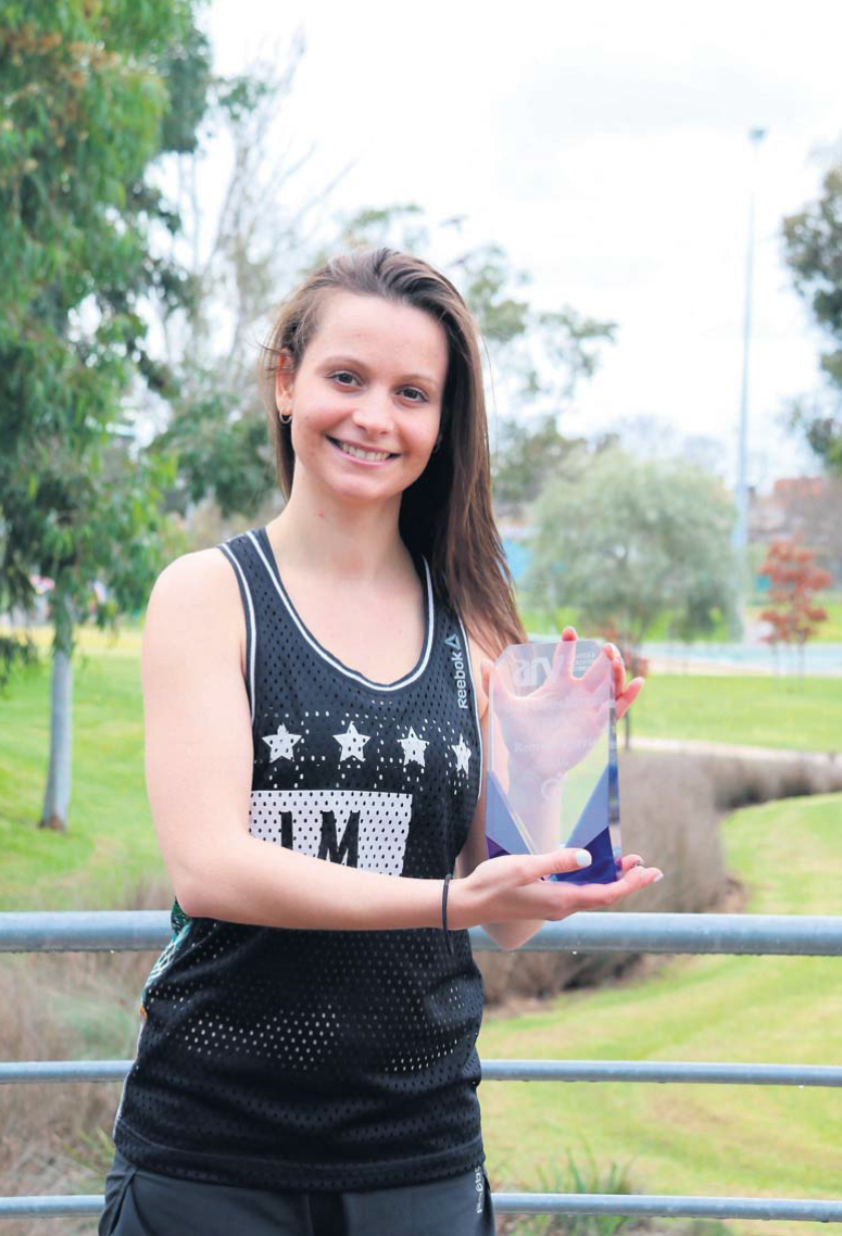 Industry award winner: Aquamoves gym instructor Bec Parris has won an award for her outstanding achievements in the aquatic and recreation industry.