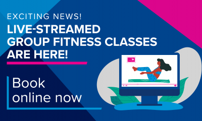 Live-streamed Group Fitness Classes are here!