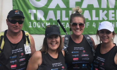 Team of four conquer Oxfam 100km Trailwalker